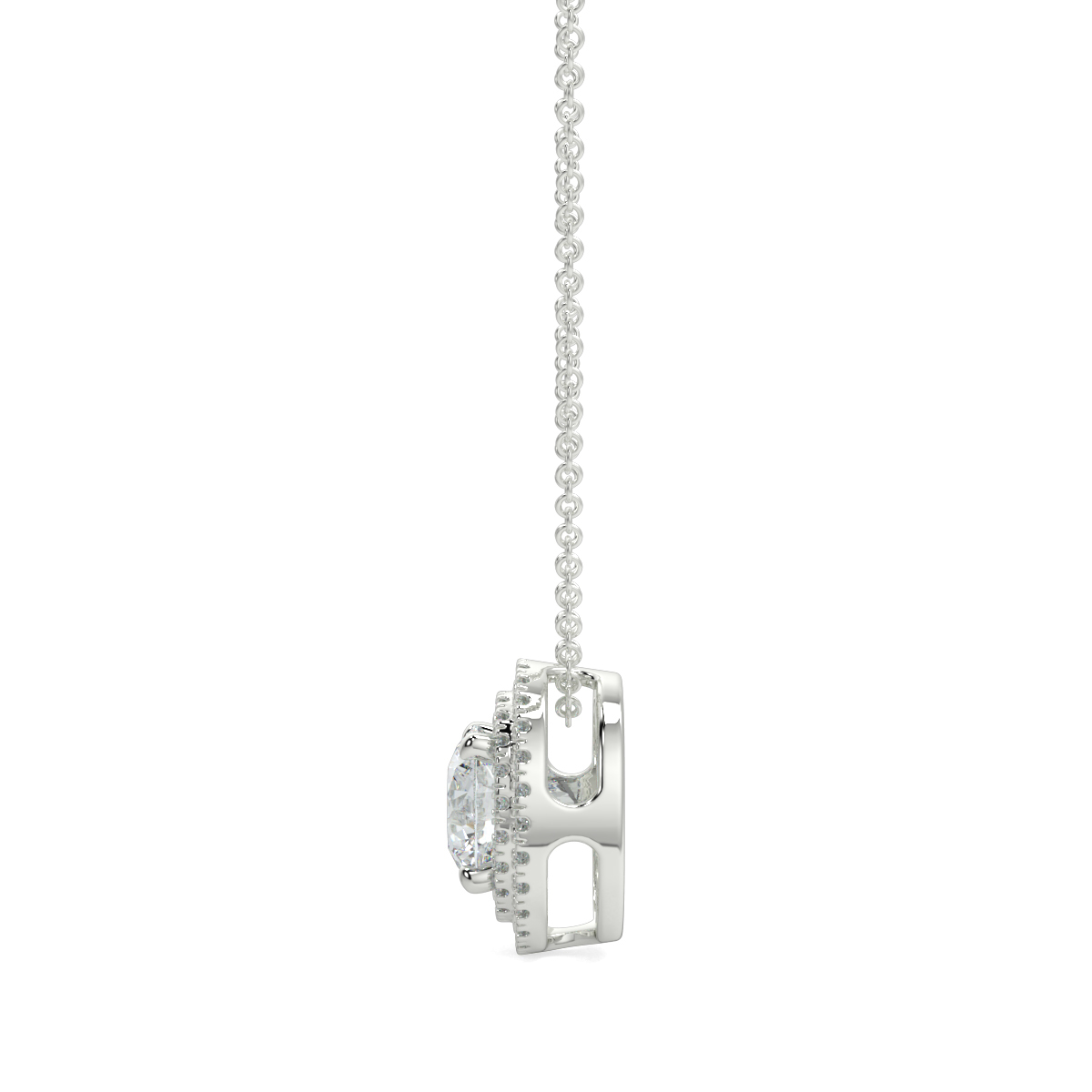 Halo Diamond Pendant
