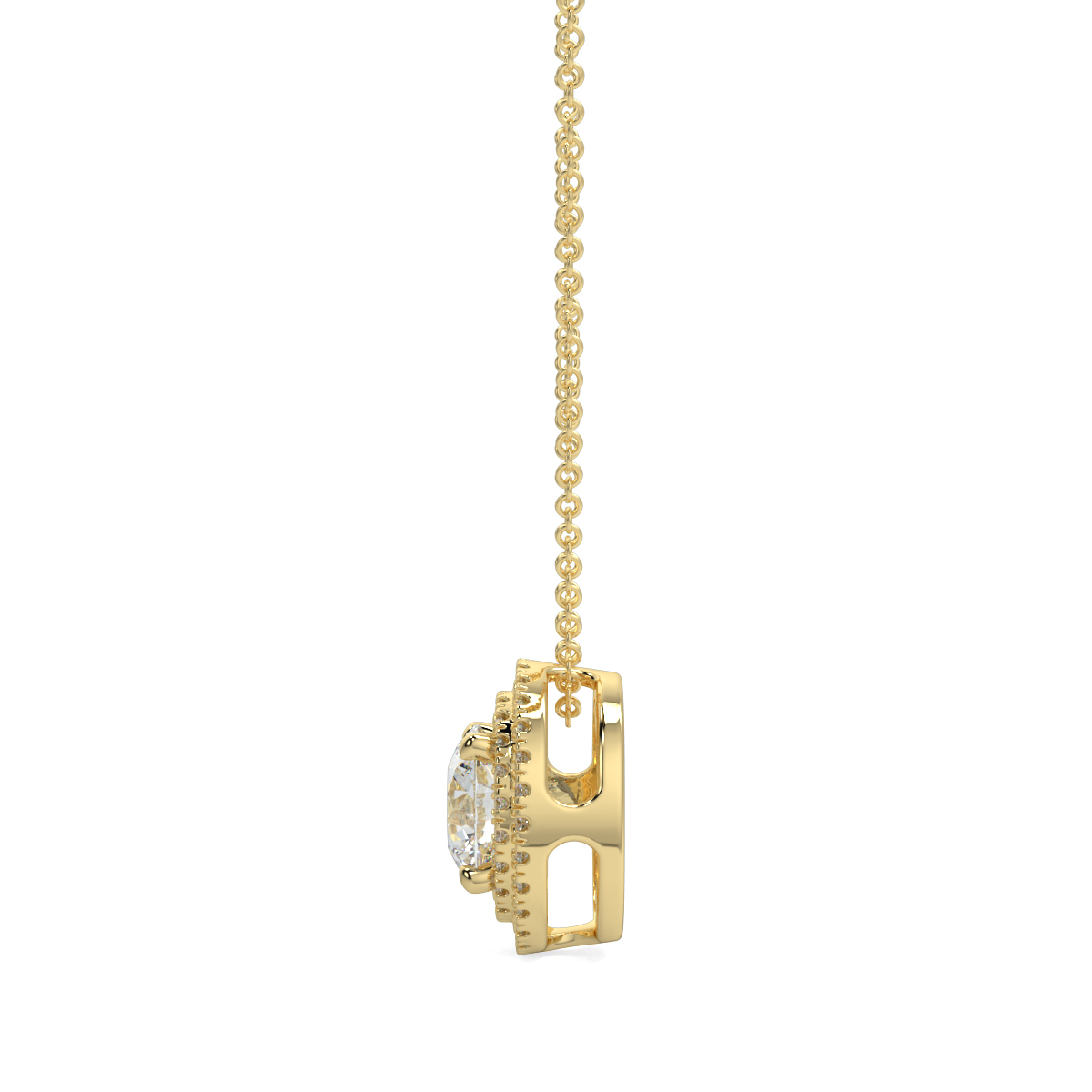 Halo Diamond Pendant