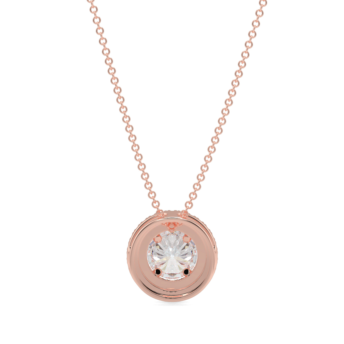 Halo Diamond Pendant