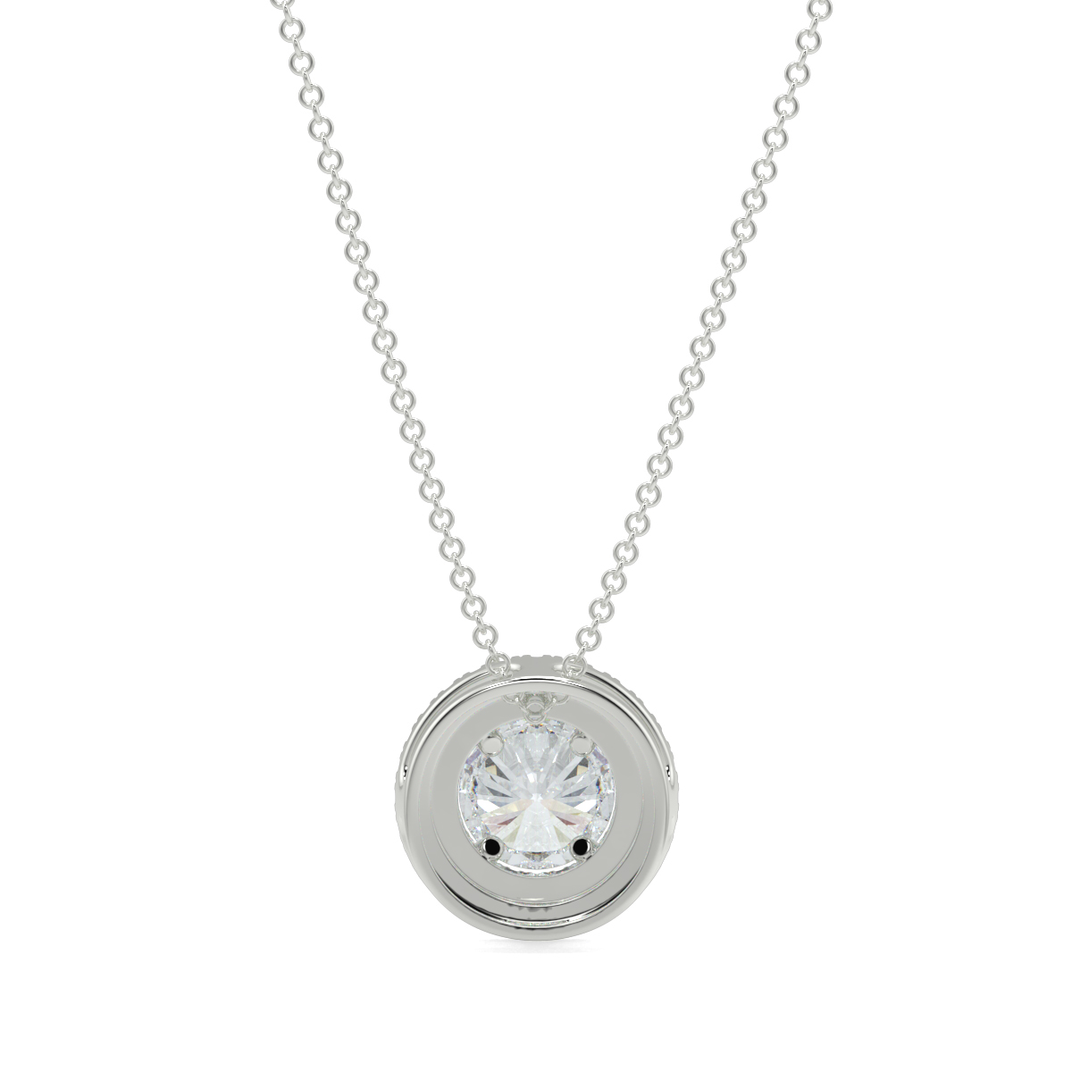 Halo Diamond Pendant