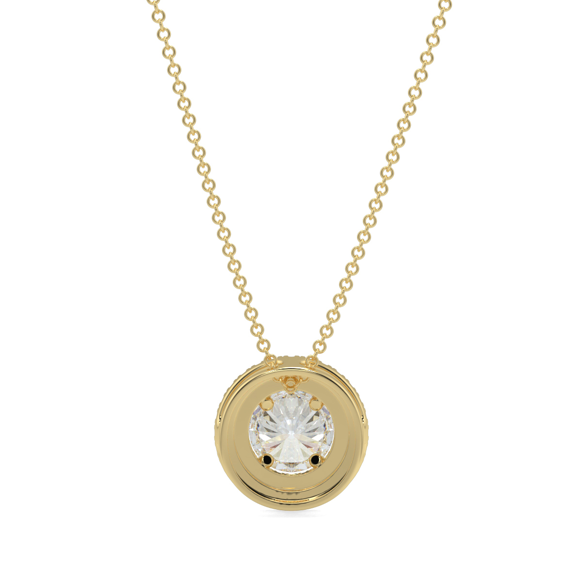 Halo Diamond Pendant