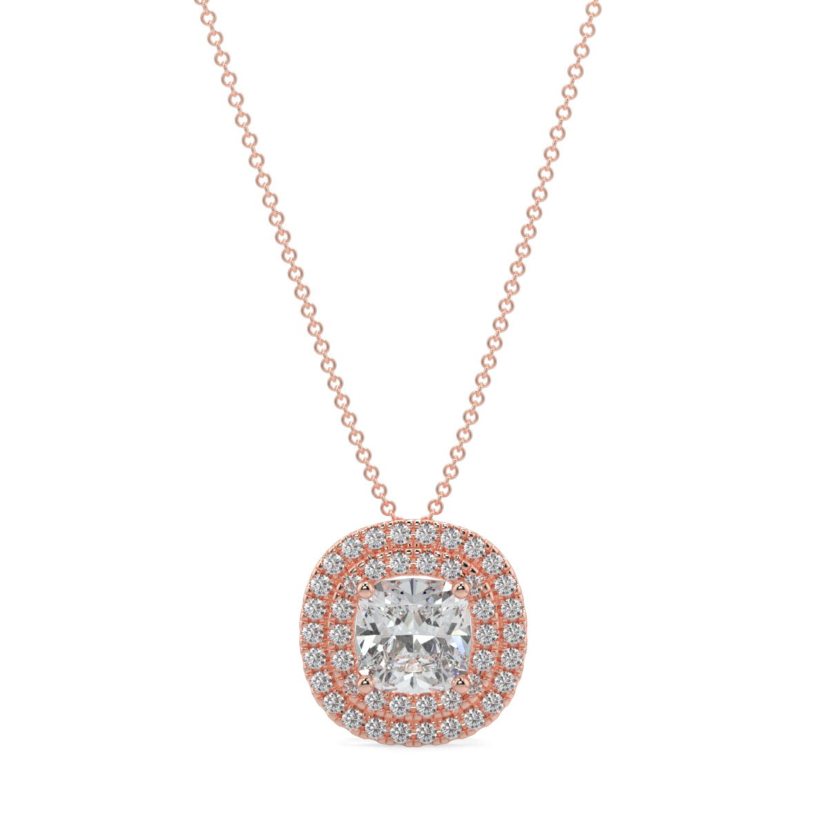 Halo Diamond Pendant