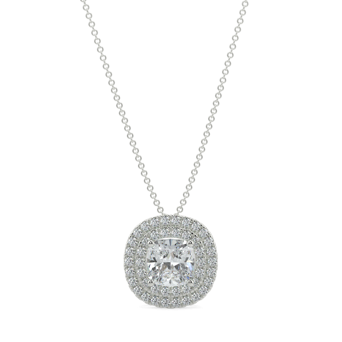 Halo Diamond Pendant