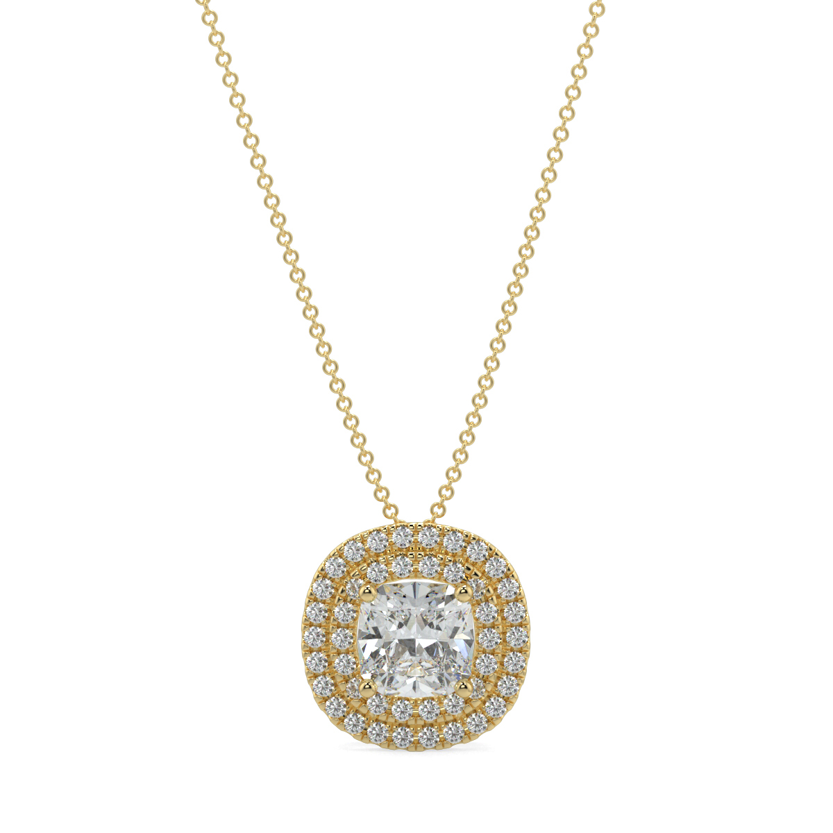 Halo Diamond Pendant