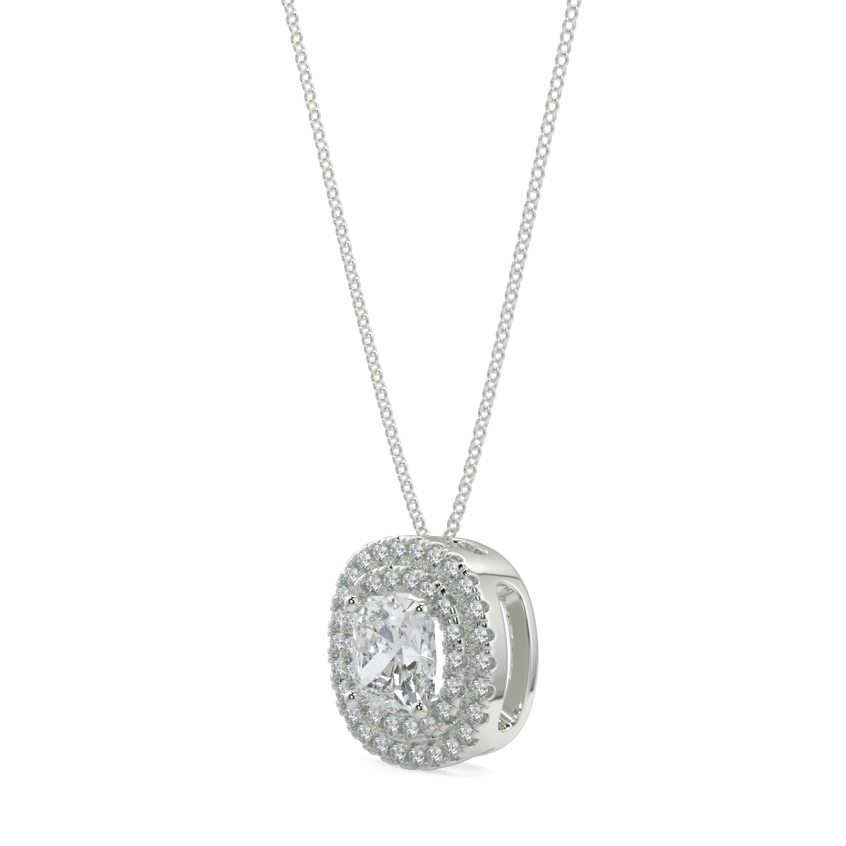 Halo Diamond Pendant