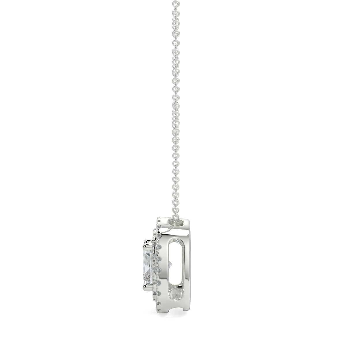 Halo Diamond Pendant