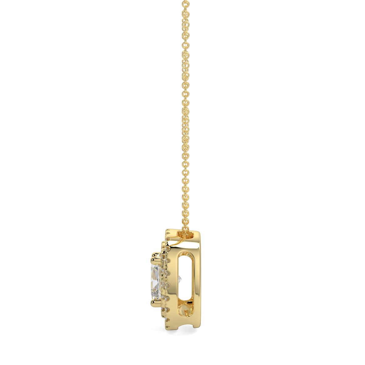 Halo Diamond Pendant