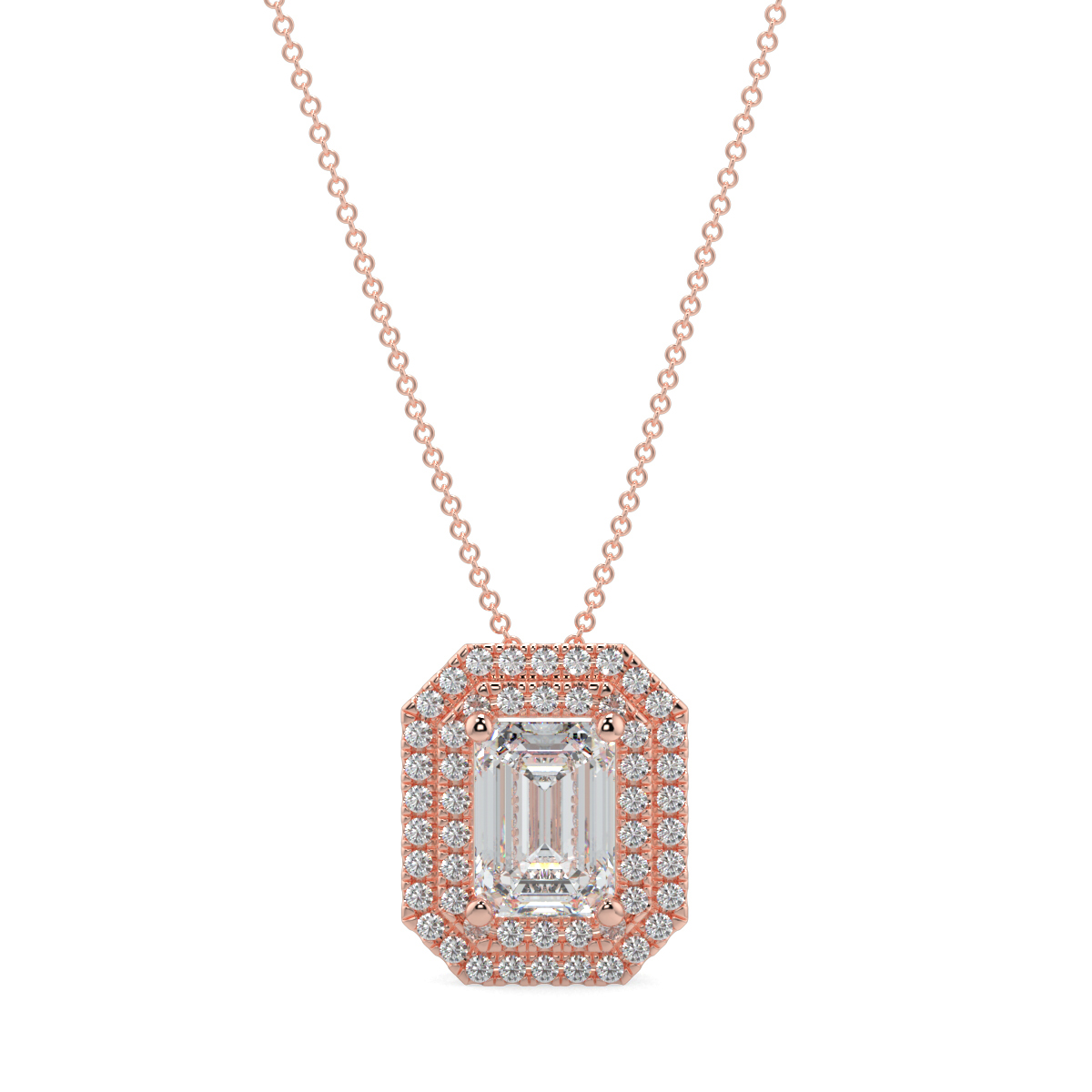 Halo Diamond Pendant