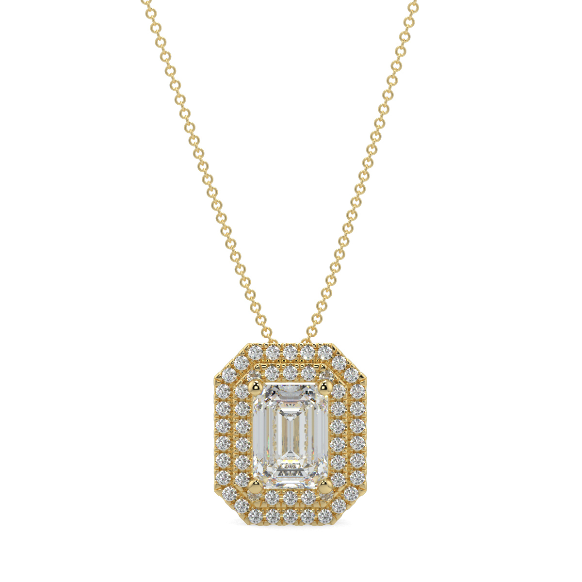 Halo Diamond Pendant