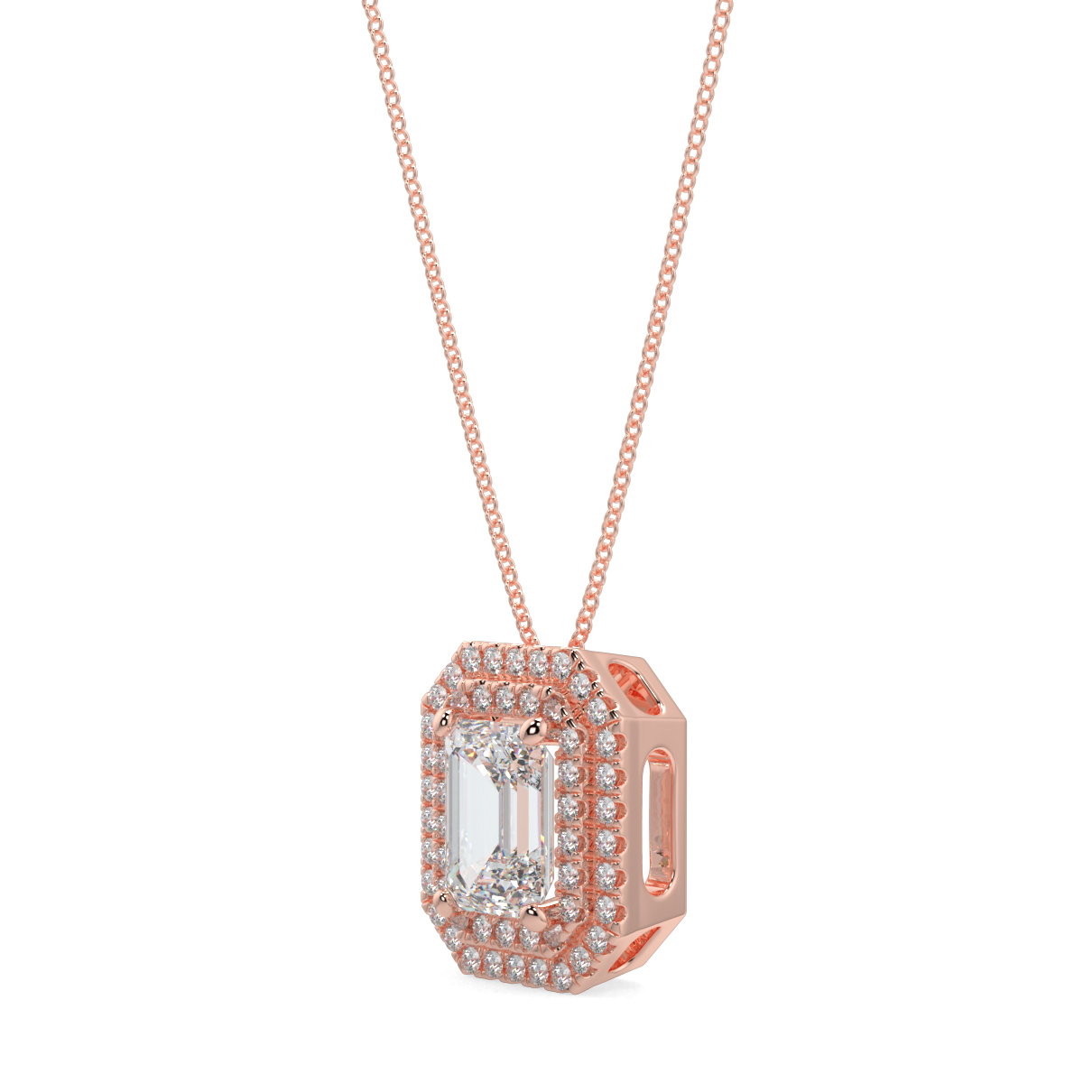Halo Diamond Pendant
