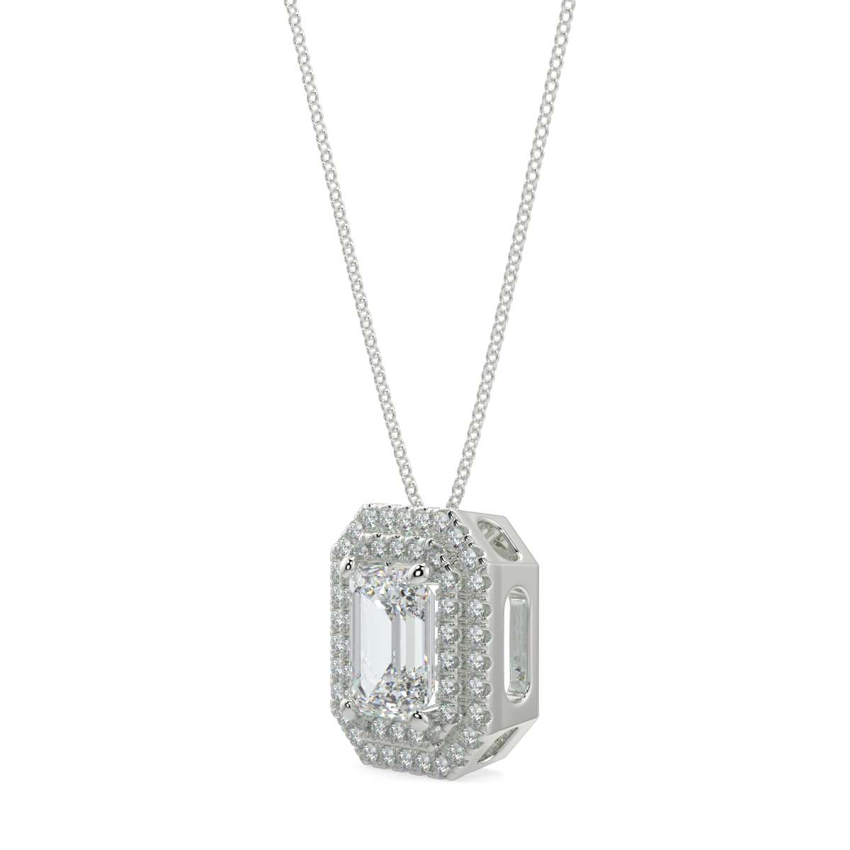Halo Diamond Pendant