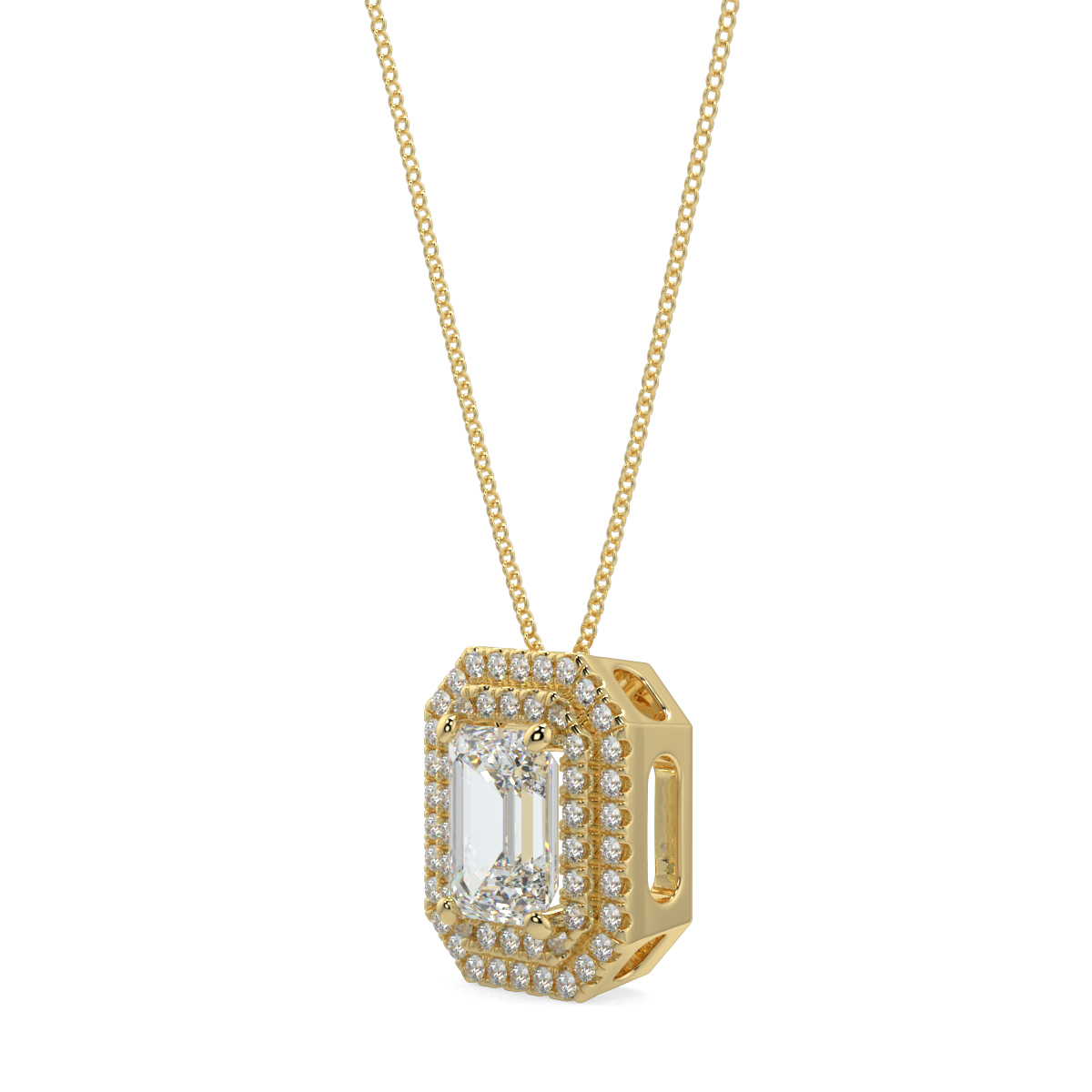 Halo Diamond Pendant