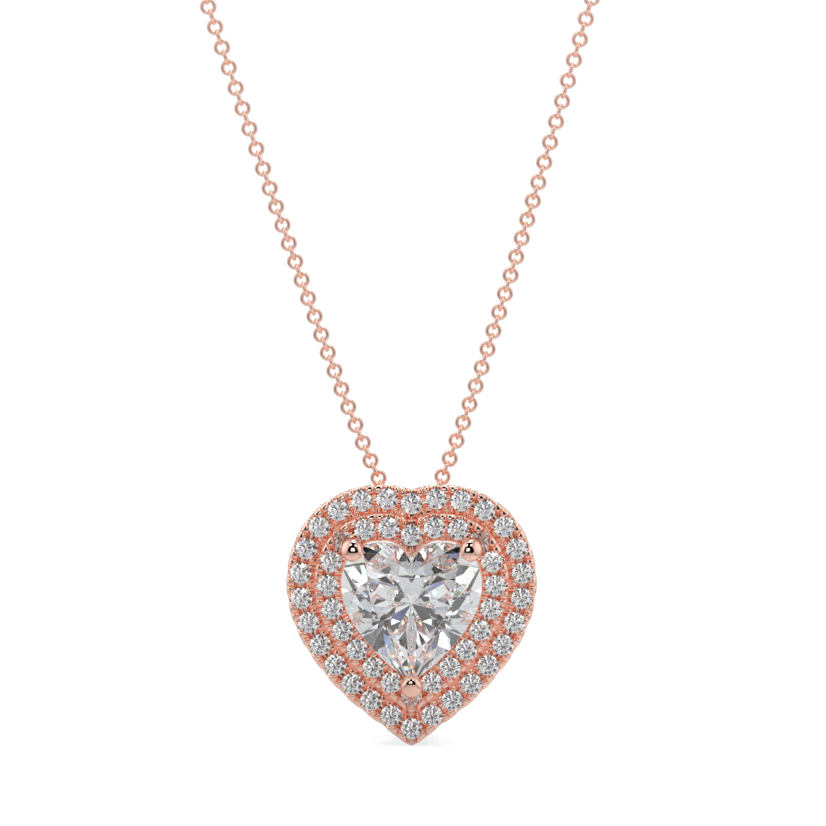 Halo Diamond Pendant