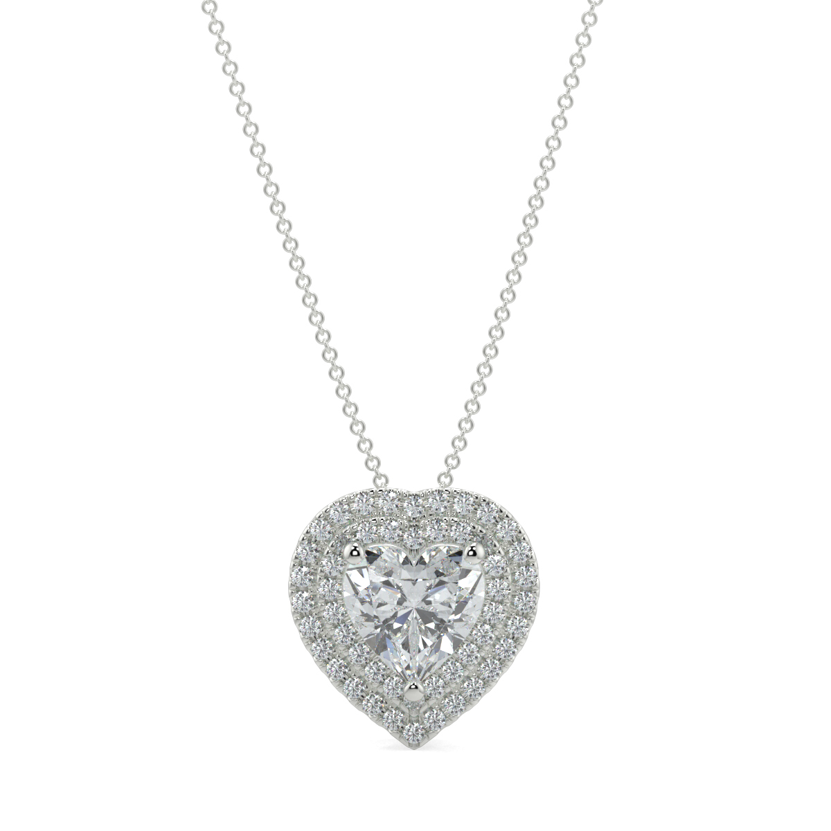 Halo Diamond Pendant