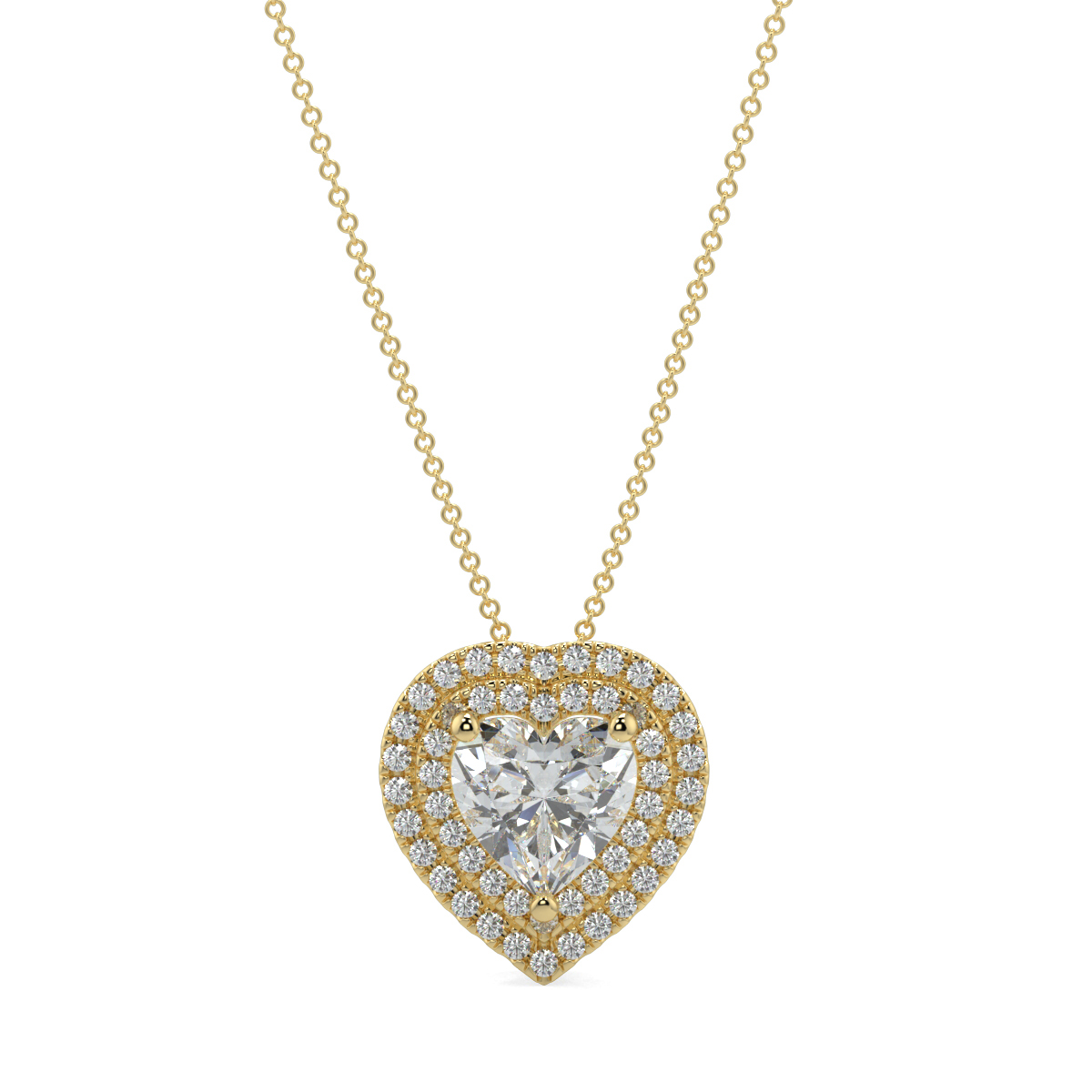 Halo Diamond Pendant