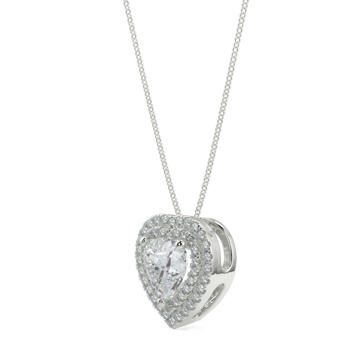 Halo Diamond Pendant