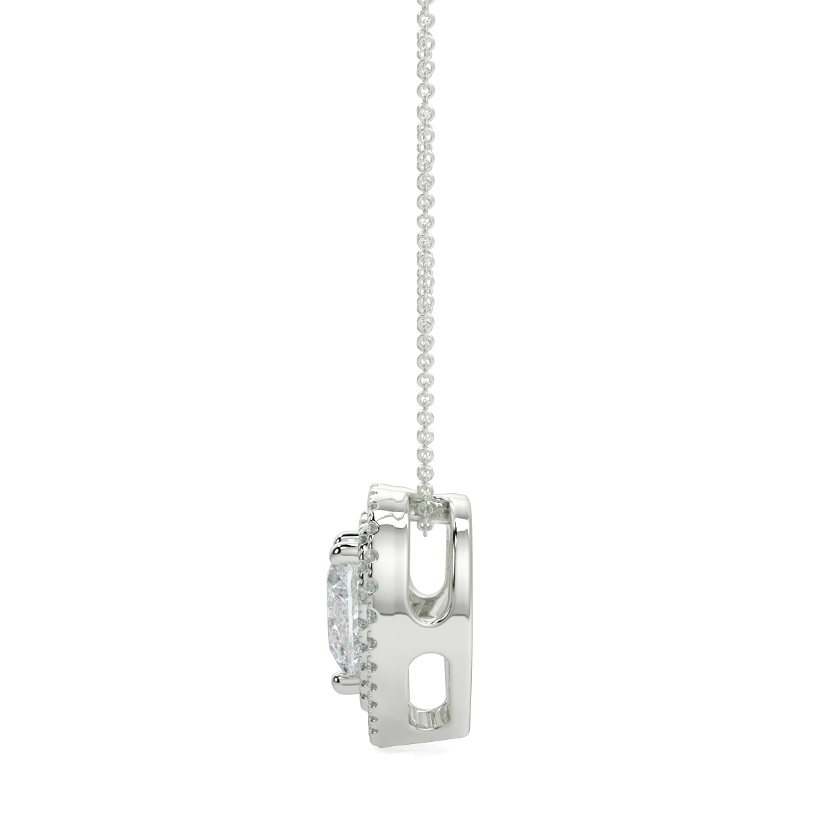Halo Diamond Pendant