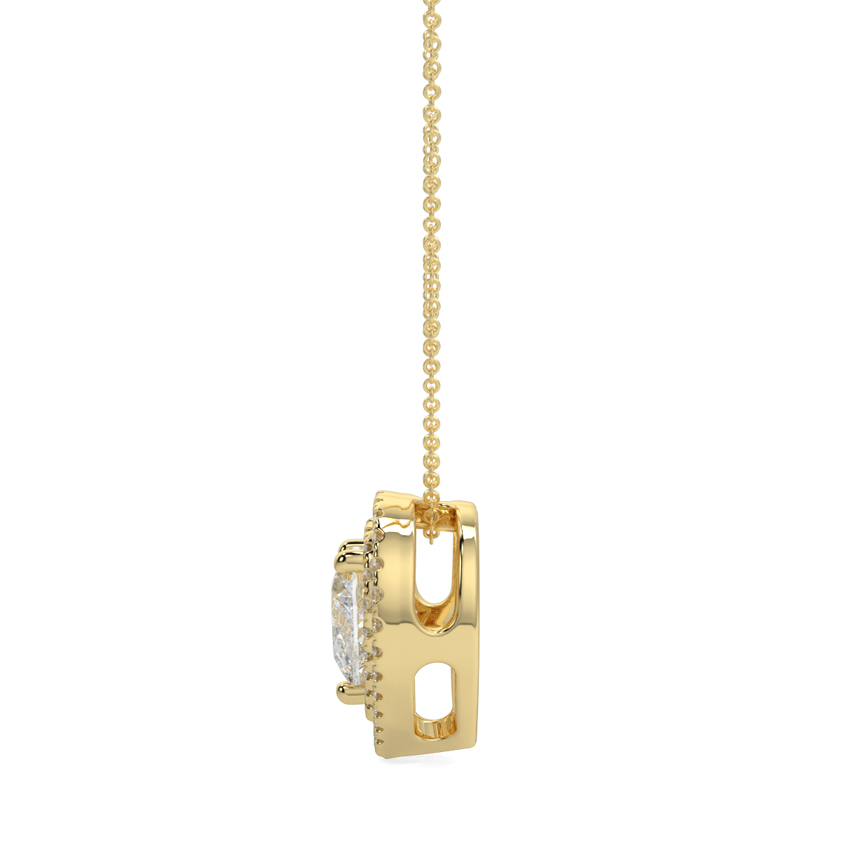 Halo Diamond Pendant