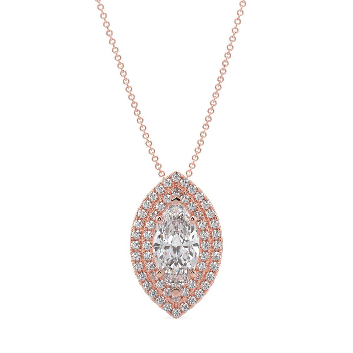 Halo Diamond Pendant