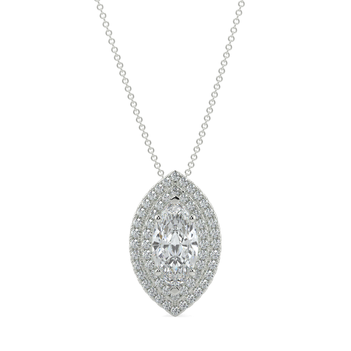Halo Diamond Pendant