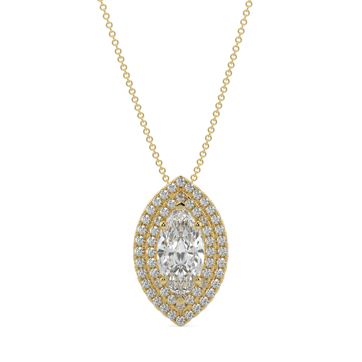 Halo Diamond Pendant