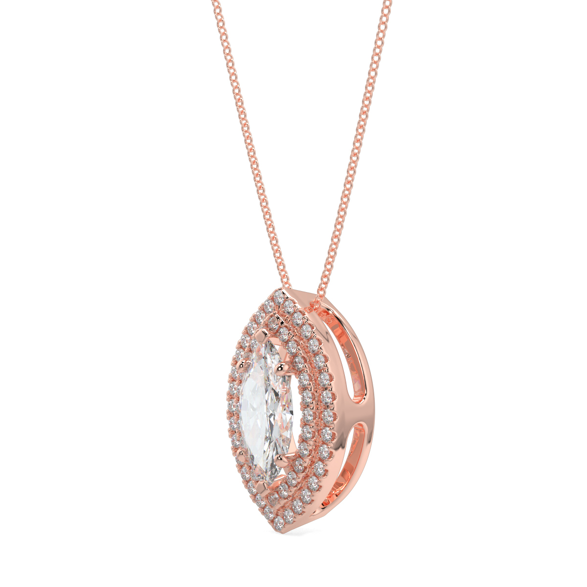 Halo Diamond Pendant