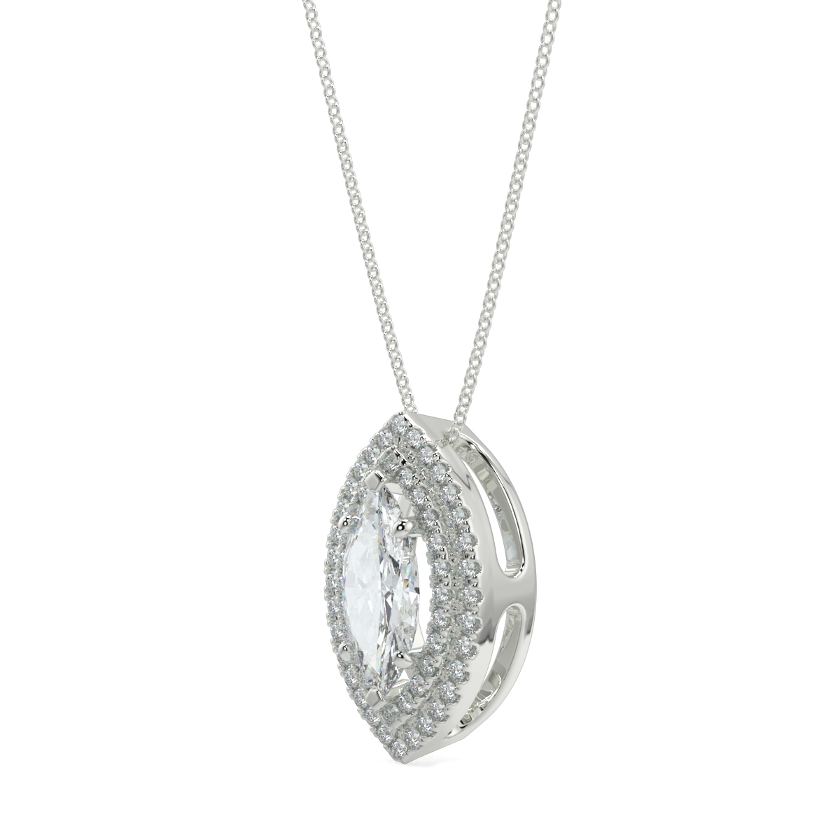 Halo Diamond Pendant