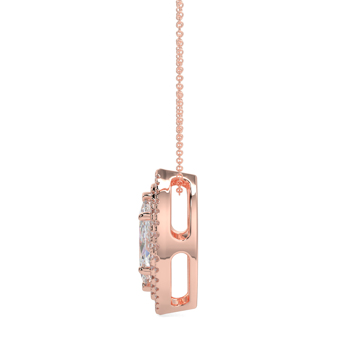 Halo Diamond Pendant
