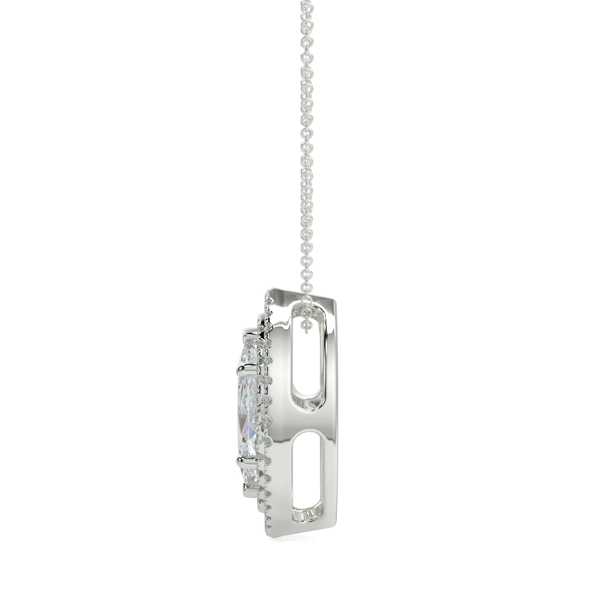 Halo Diamond Pendant