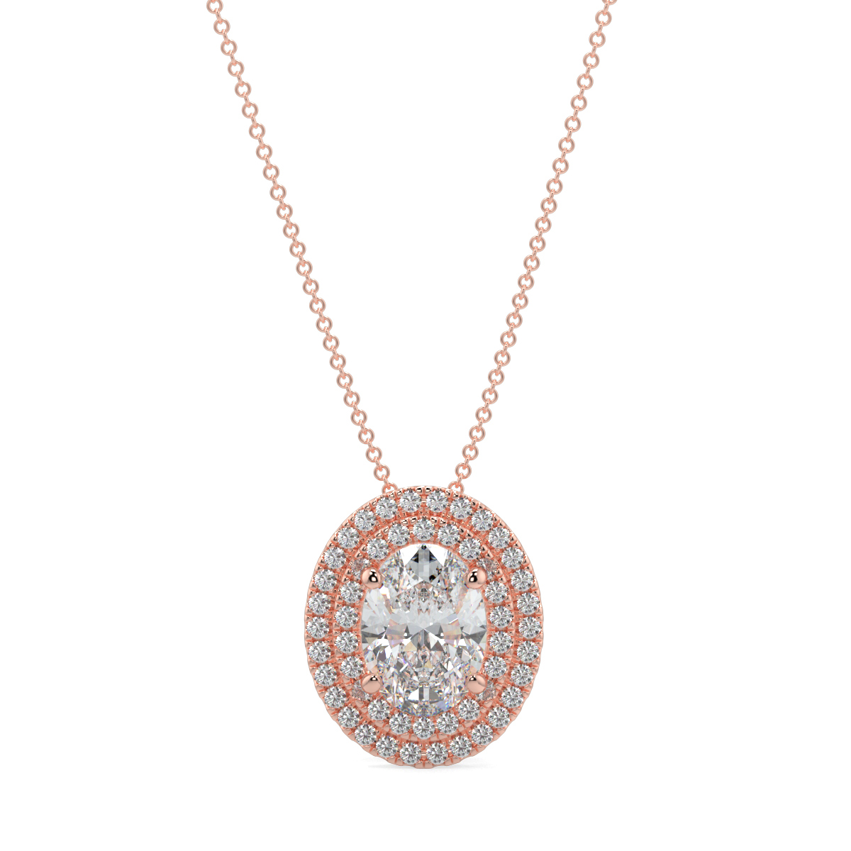Halo Diamond Pendant