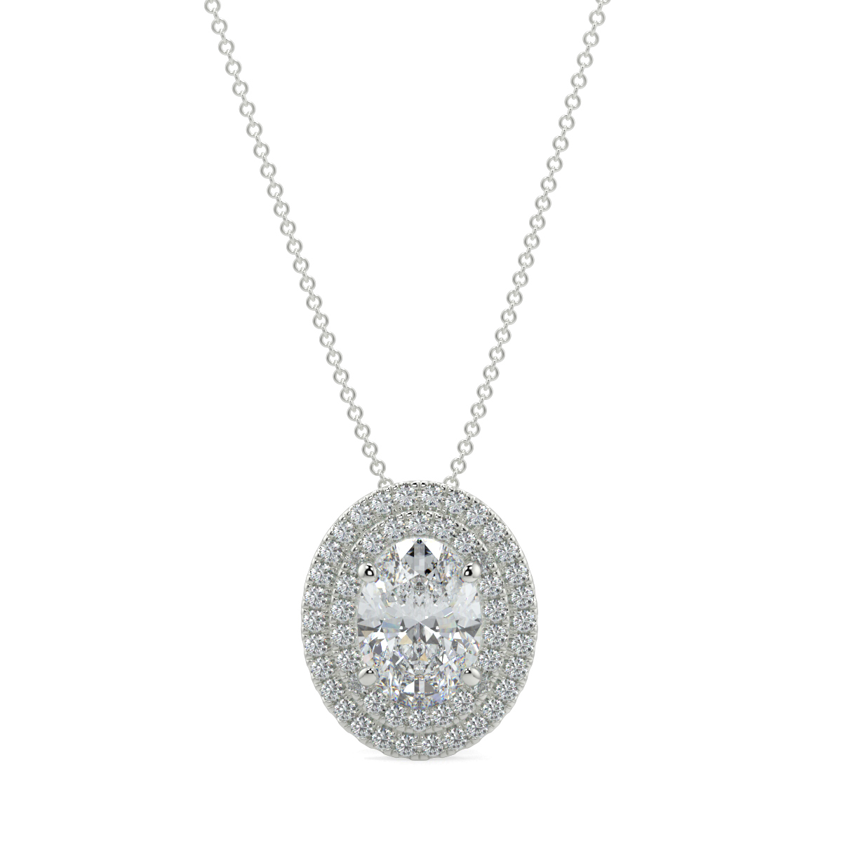 Halo Diamond Pendant