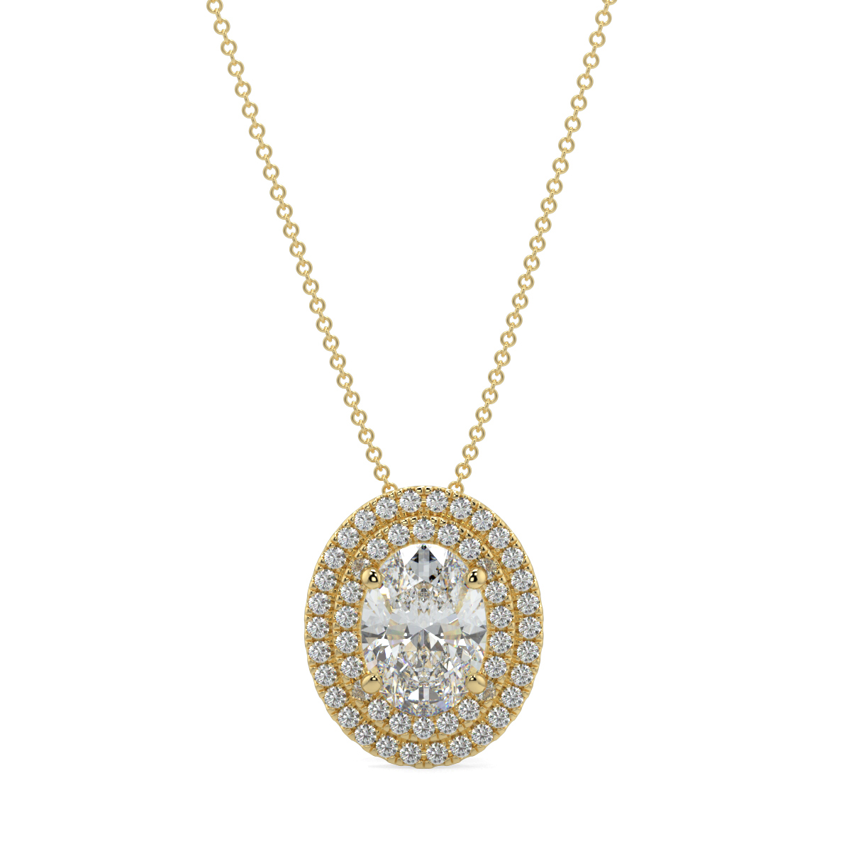 Halo Diamond Pendant