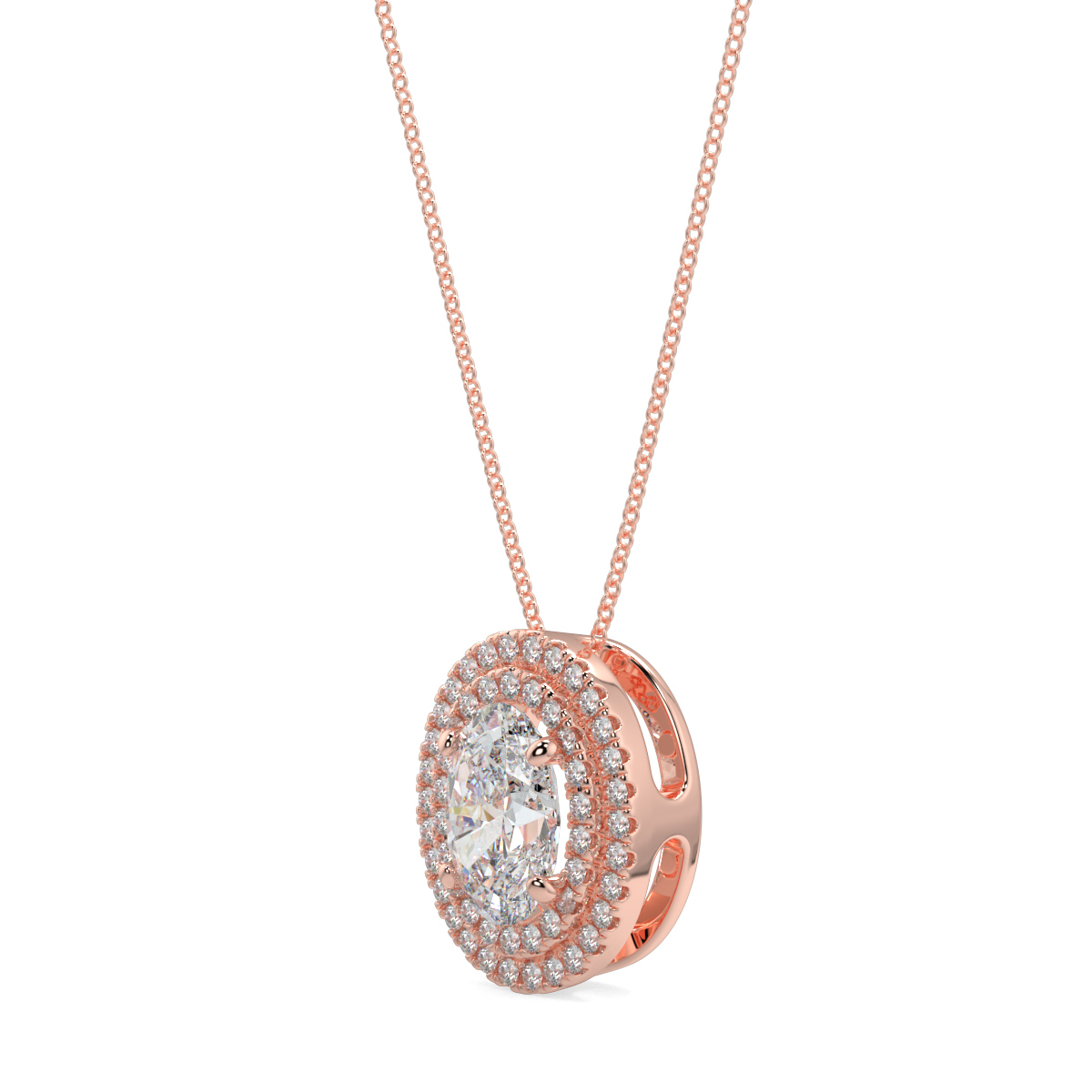 Halo Diamond Pendant