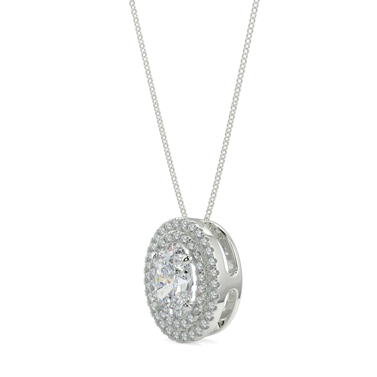 Halo Diamond Pendant