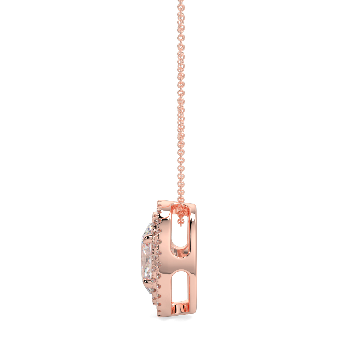 Halo Diamond Pendant