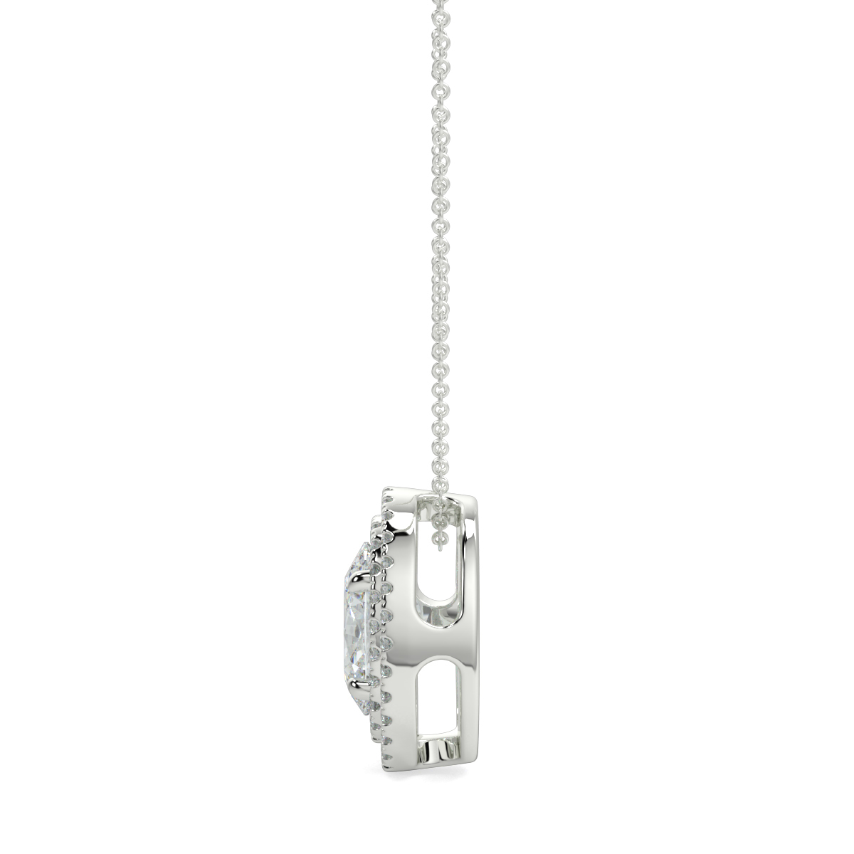 Halo Diamond Pendant