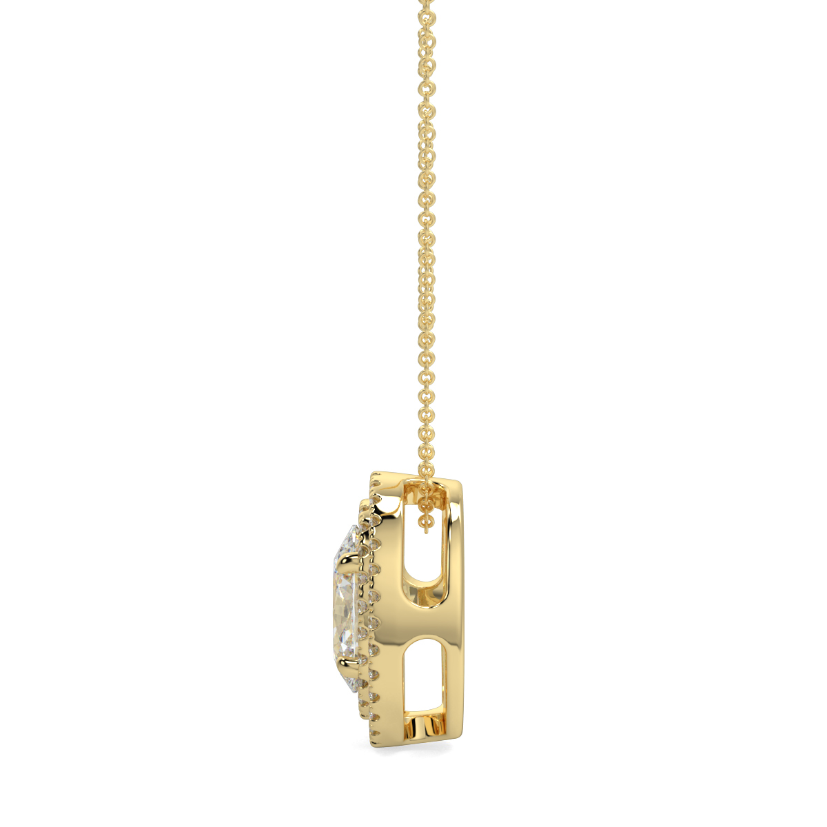 Halo Diamond Pendant