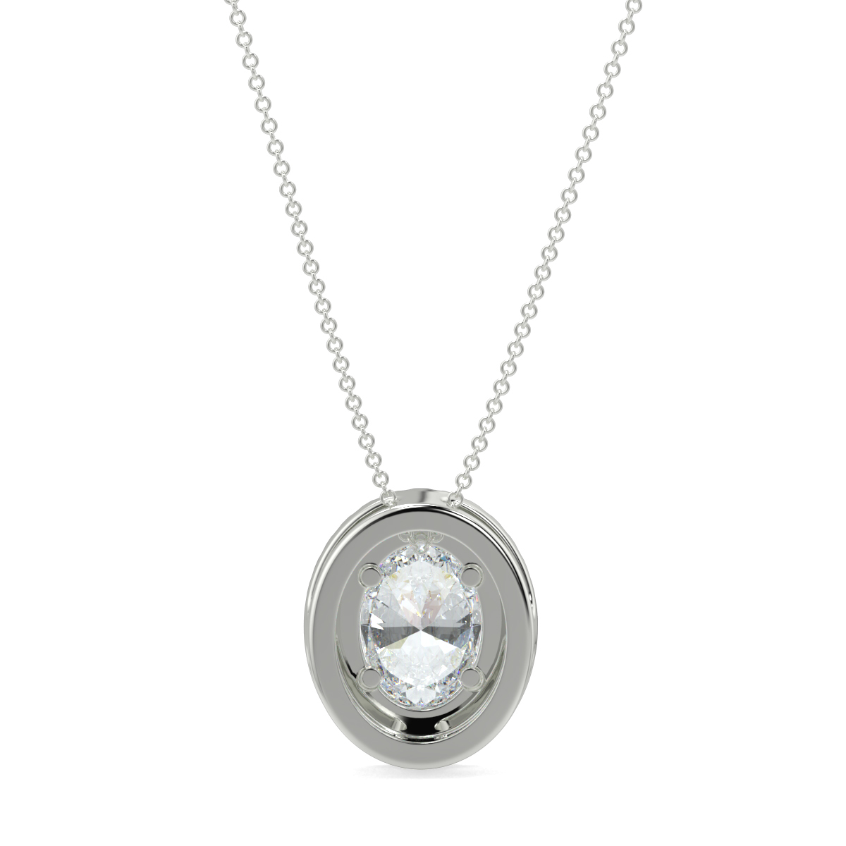 Halo Diamond Pendant
