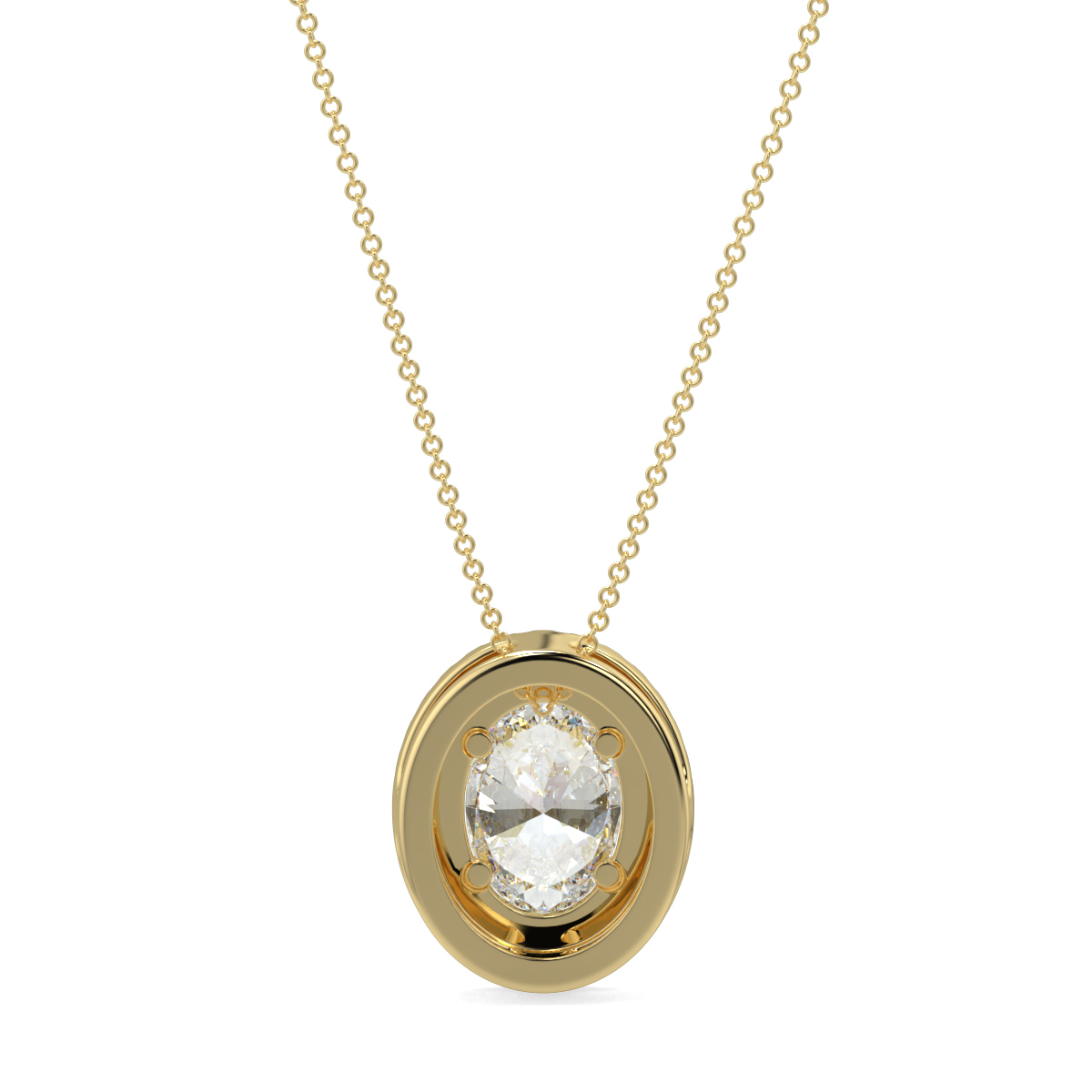 Halo Diamond Pendant