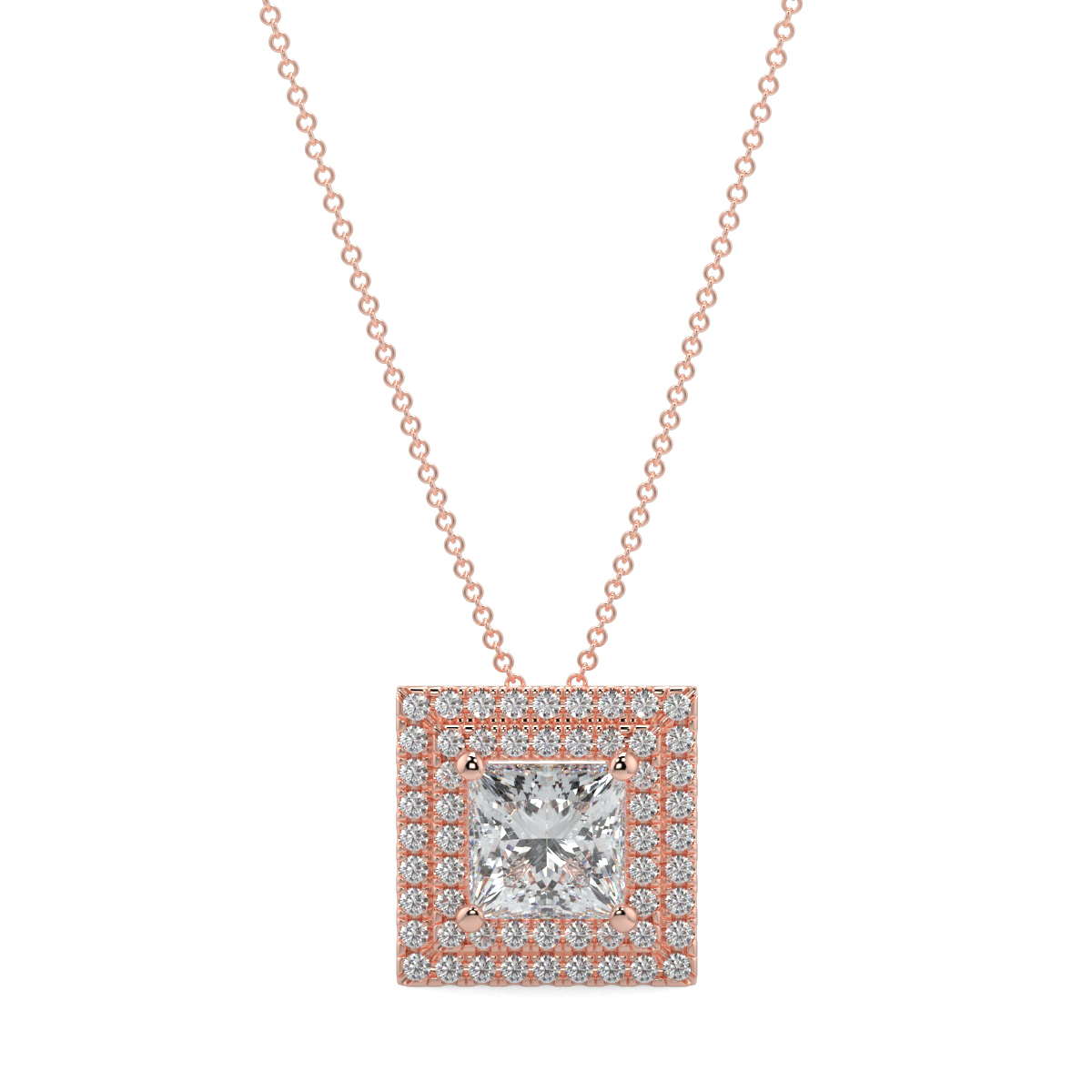 Halo Diamond Pendant