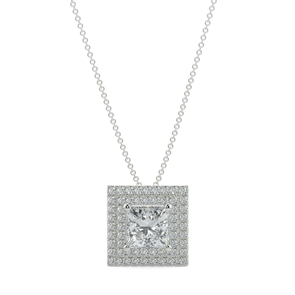 Halo Diamond Pendant