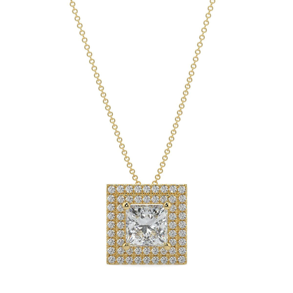Halo Diamond Pendant
