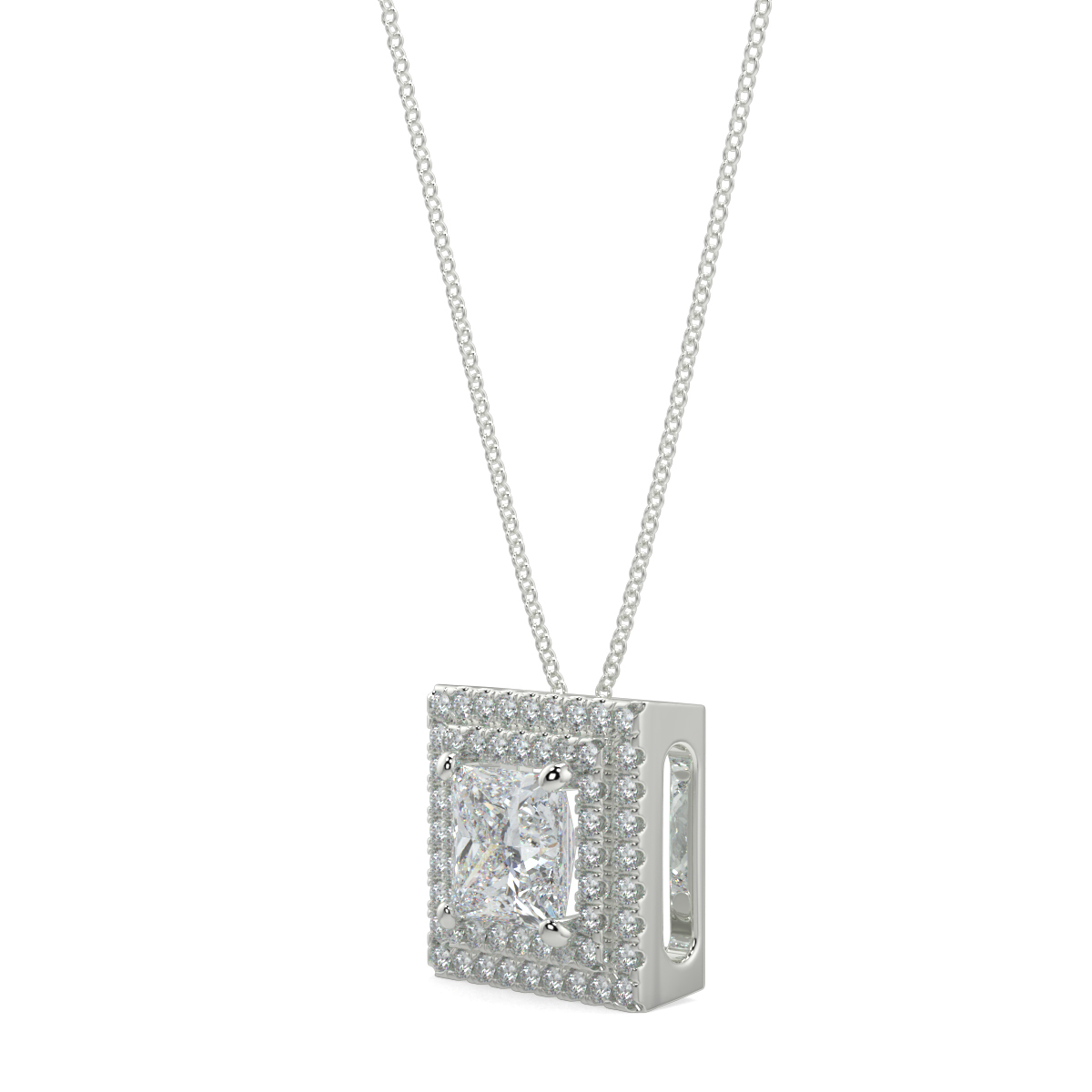 Halo Diamond Pendant
