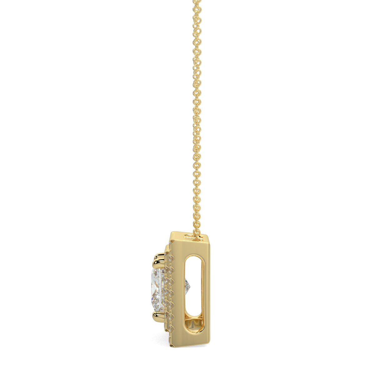 Halo Diamond Pendant