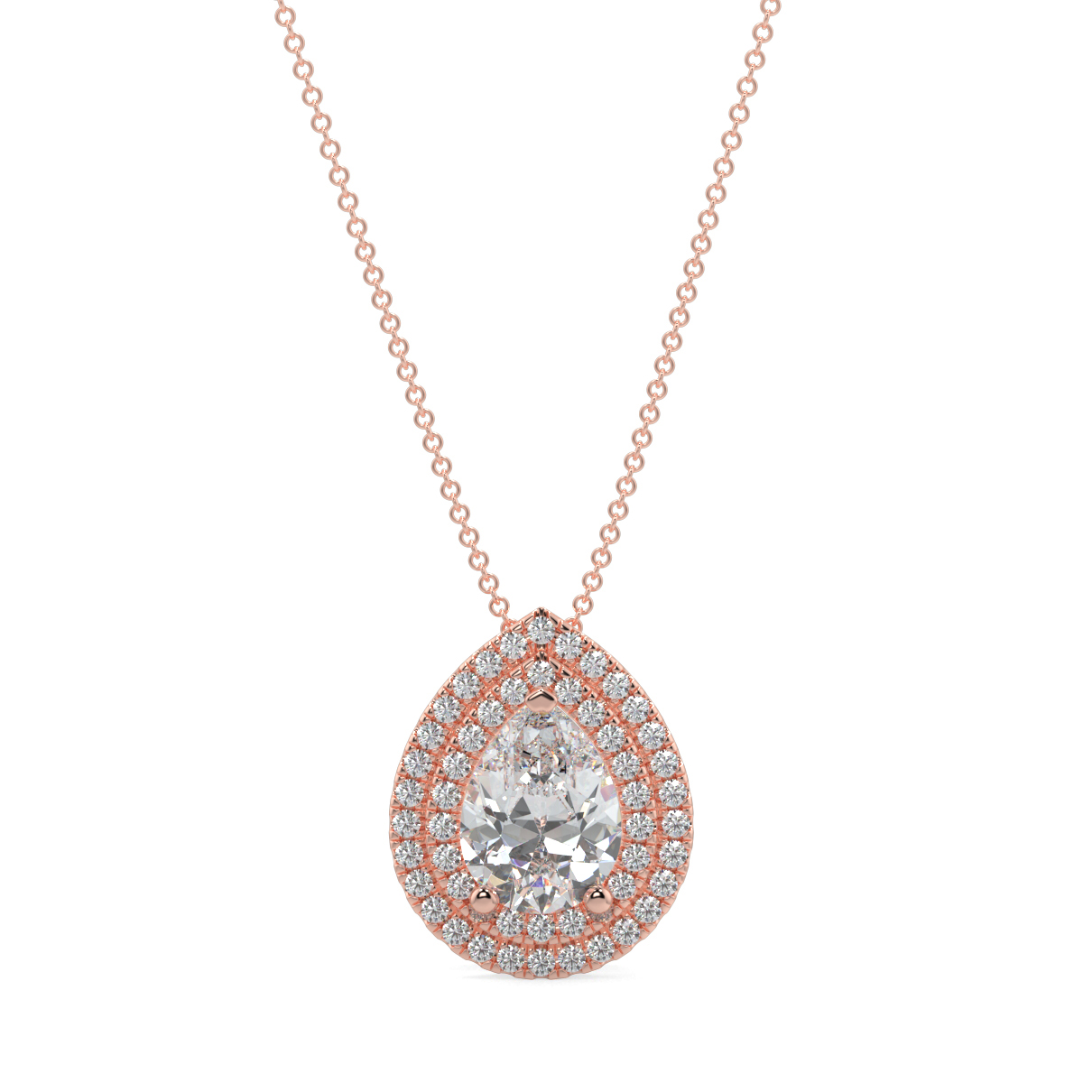 Halo Diamond Pendant