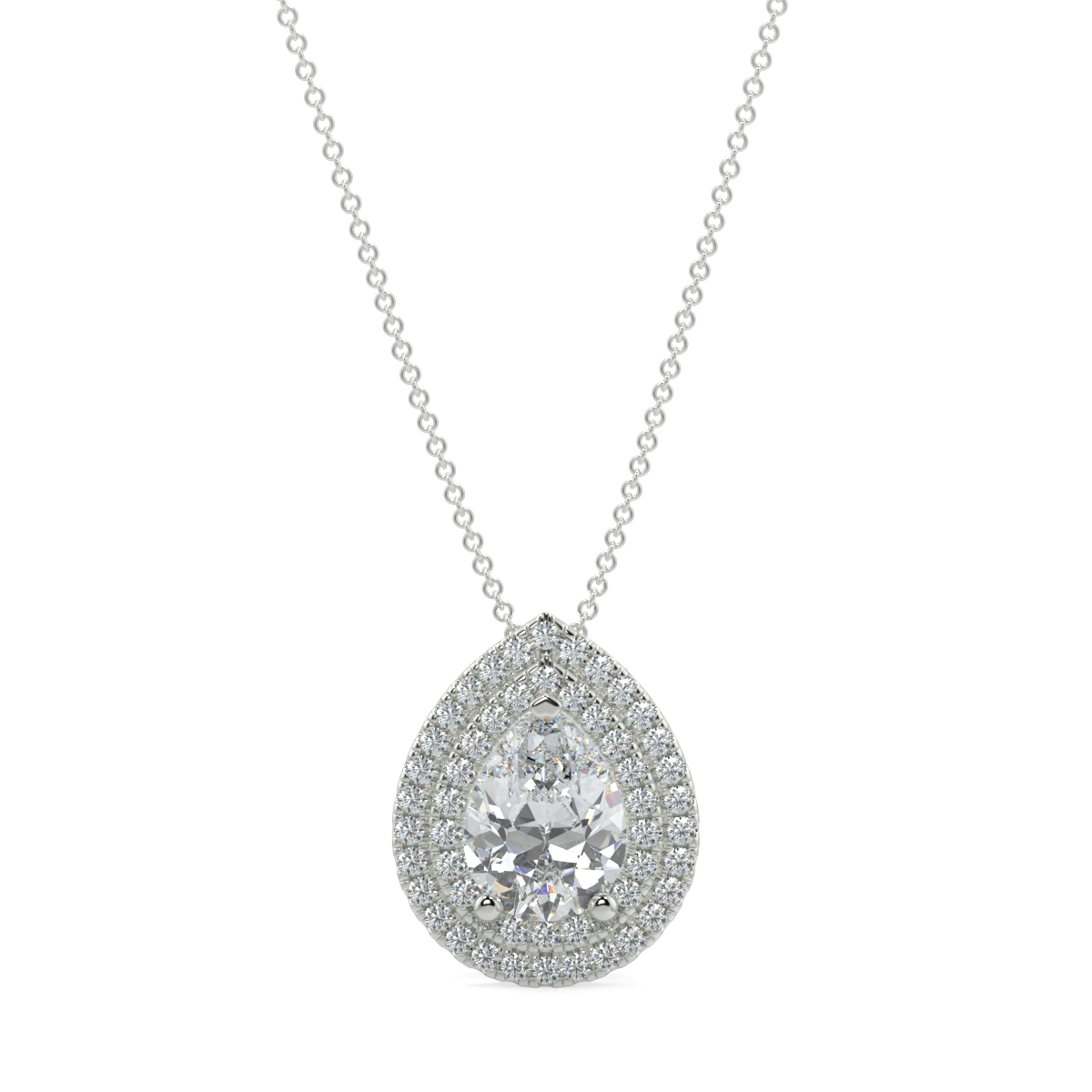 Halo Diamond Pendant