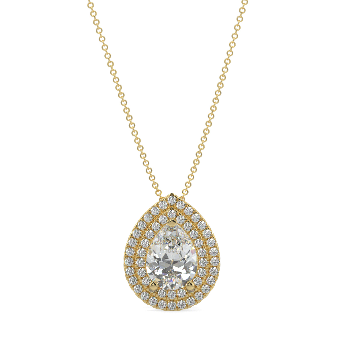 Halo Diamond Pendant