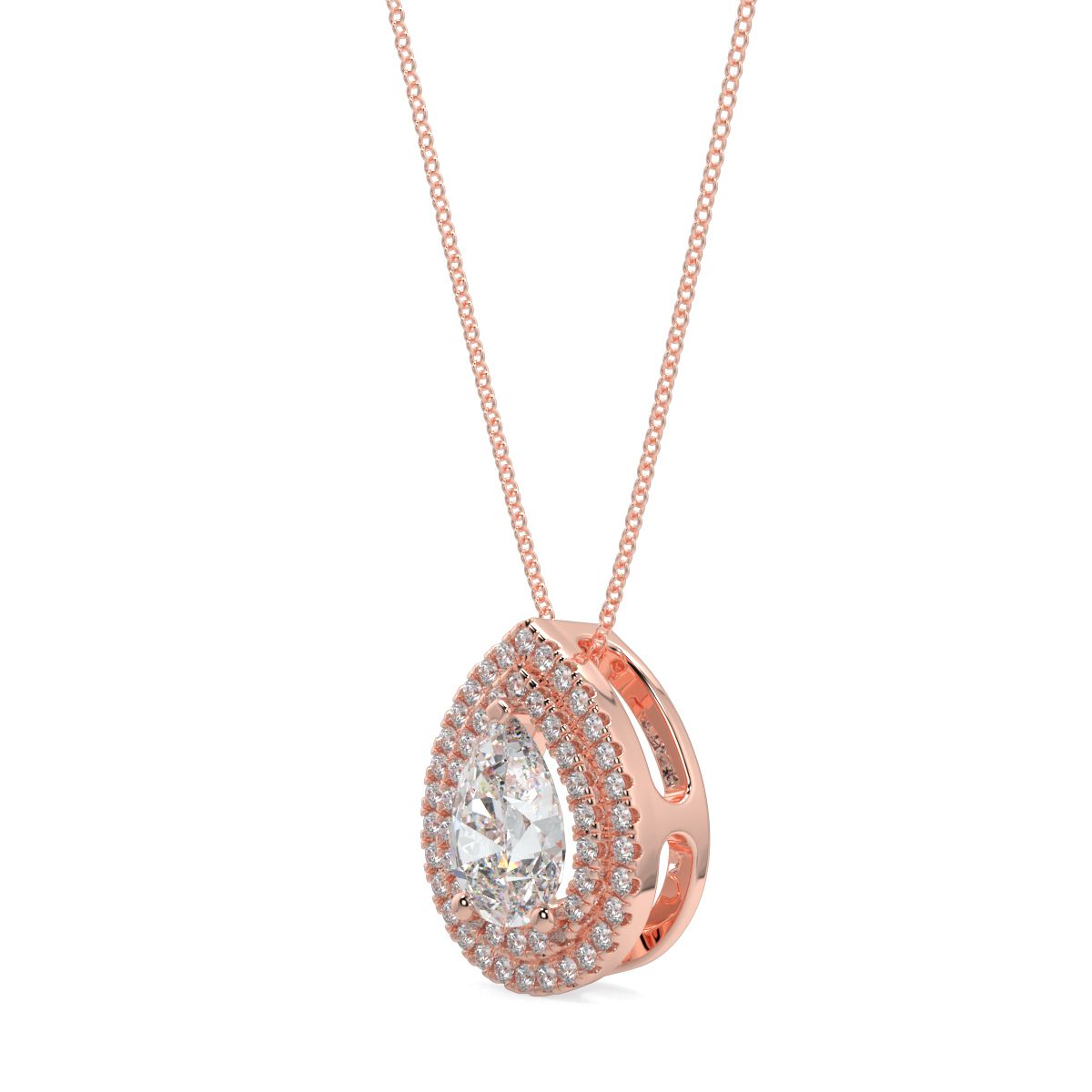 Halo Diamond Pendant