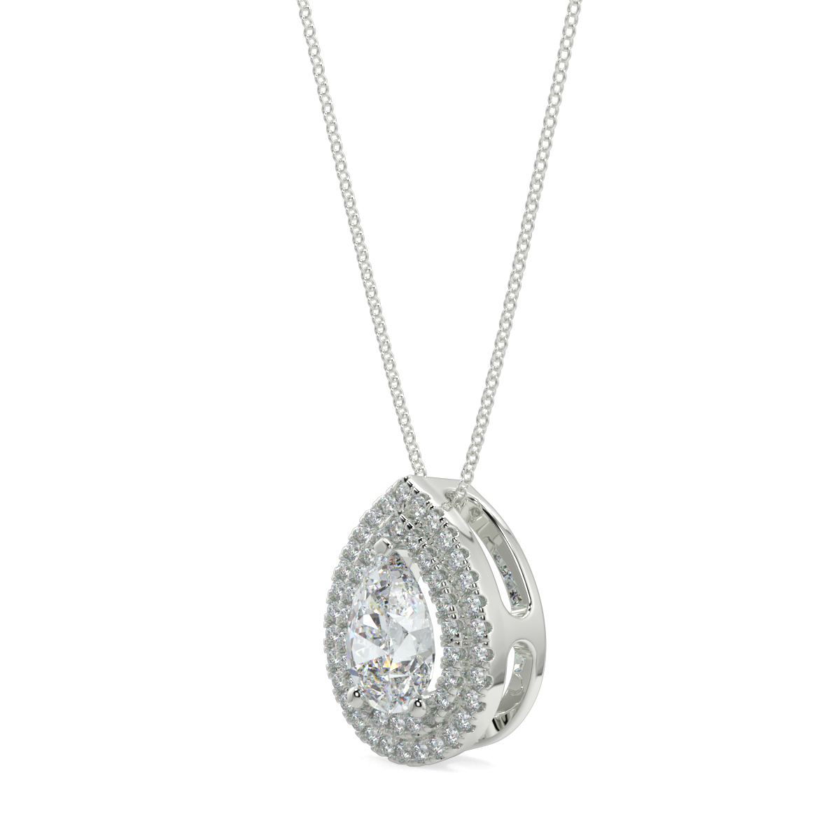 Halo Diamond Pendant