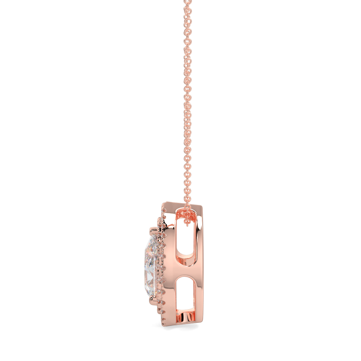 Halo Diamond Pendant